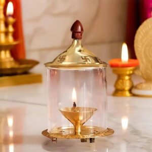 KESHAV Elegant Crystal Diya