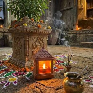 ROYAL ANWER Iron Table Diya