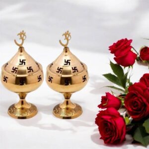 sanskaari Premium Brass & Glass