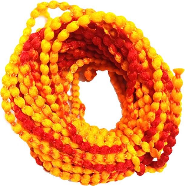 Divya Premium Silk Puja Kalawa Moli Thread - 5 Pcs